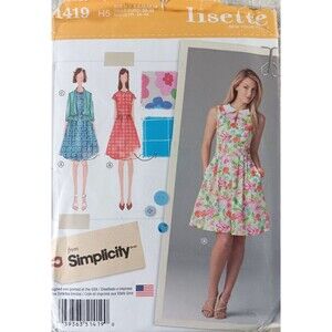 Simplicity Lisette Pattern 1419 Misses Dress and Jacket Sizes 6-14